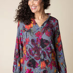 Vintage Print Flounce Shirt - Habitat - 194451499664 - Sugar River Shoppe - 