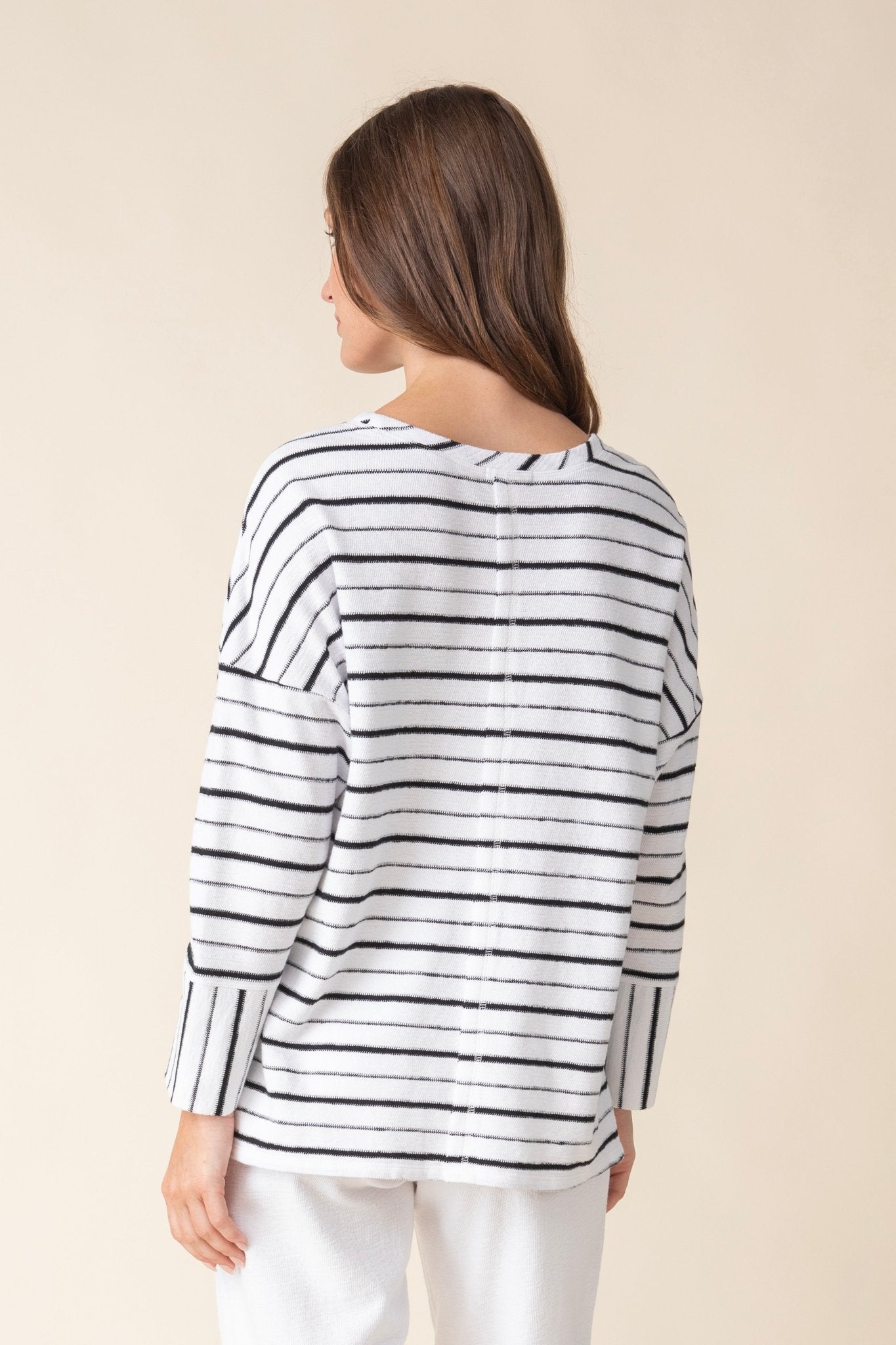 Weekend Terry Striped Boxy Crew - Habitat - 194451567448 - Sugar River Shoppe - 
