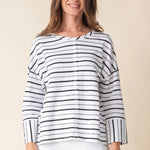 Weekend Terry Striped Boxy Crew - Habitat - 194451567448 - Sugar River Shoppe - 