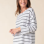 Weekend Terry Striped Boxy Crew - Habitat - 194451567448 - Sugar River Shoppe - 