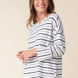 Weekend Terry Striped Boxy Crew - Habitat - 194451567448 - Sugar River Shoppe - 