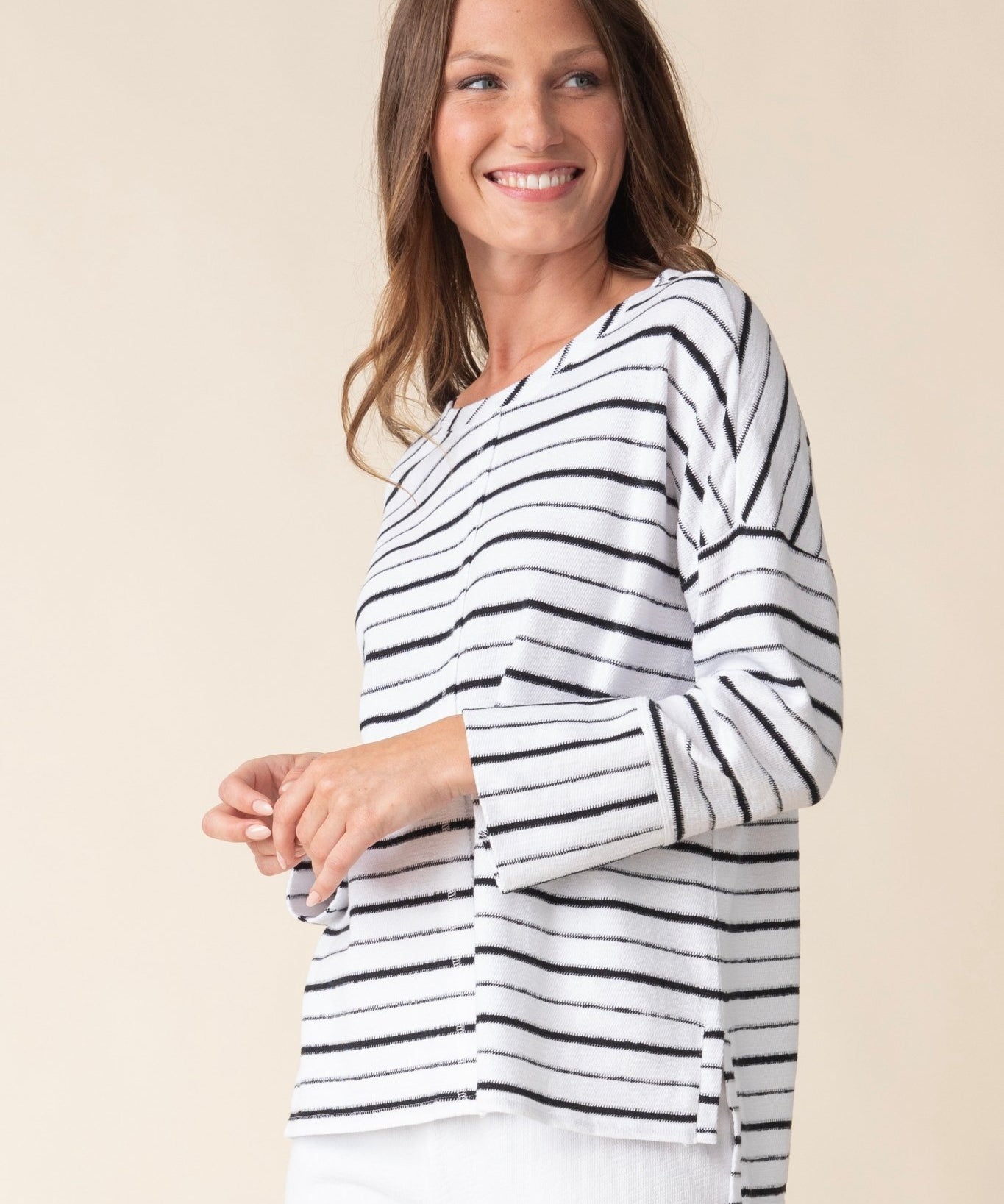 Weekend Terry Striped Boxy Crew - Habitat - 194451567448 - Sugar River Shoppe - 