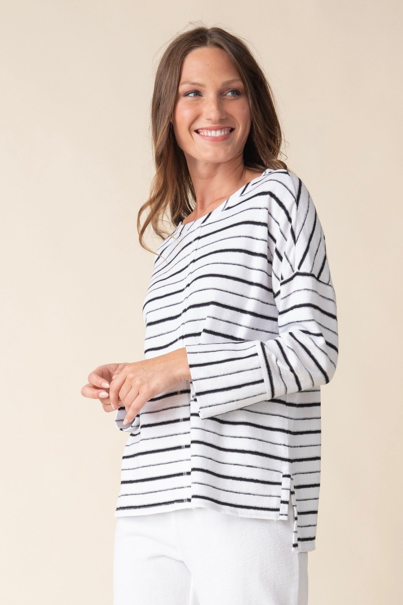 Weekend Terry Striped Boxy Crew - Habitat - 194451567448 - Sugar River Shoppe - 