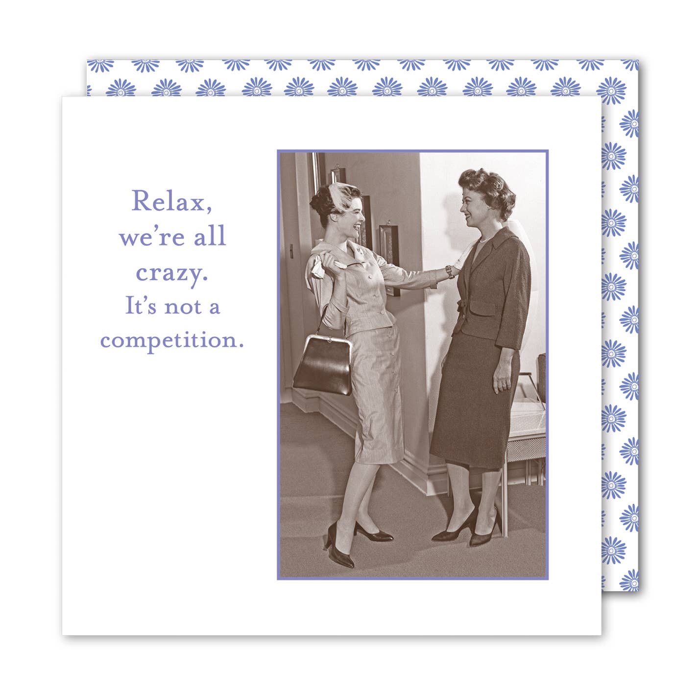We're All Crazy Beverage Napkin - Shannon Martin Design - 810098921190 - Sugar River Shoppe - 