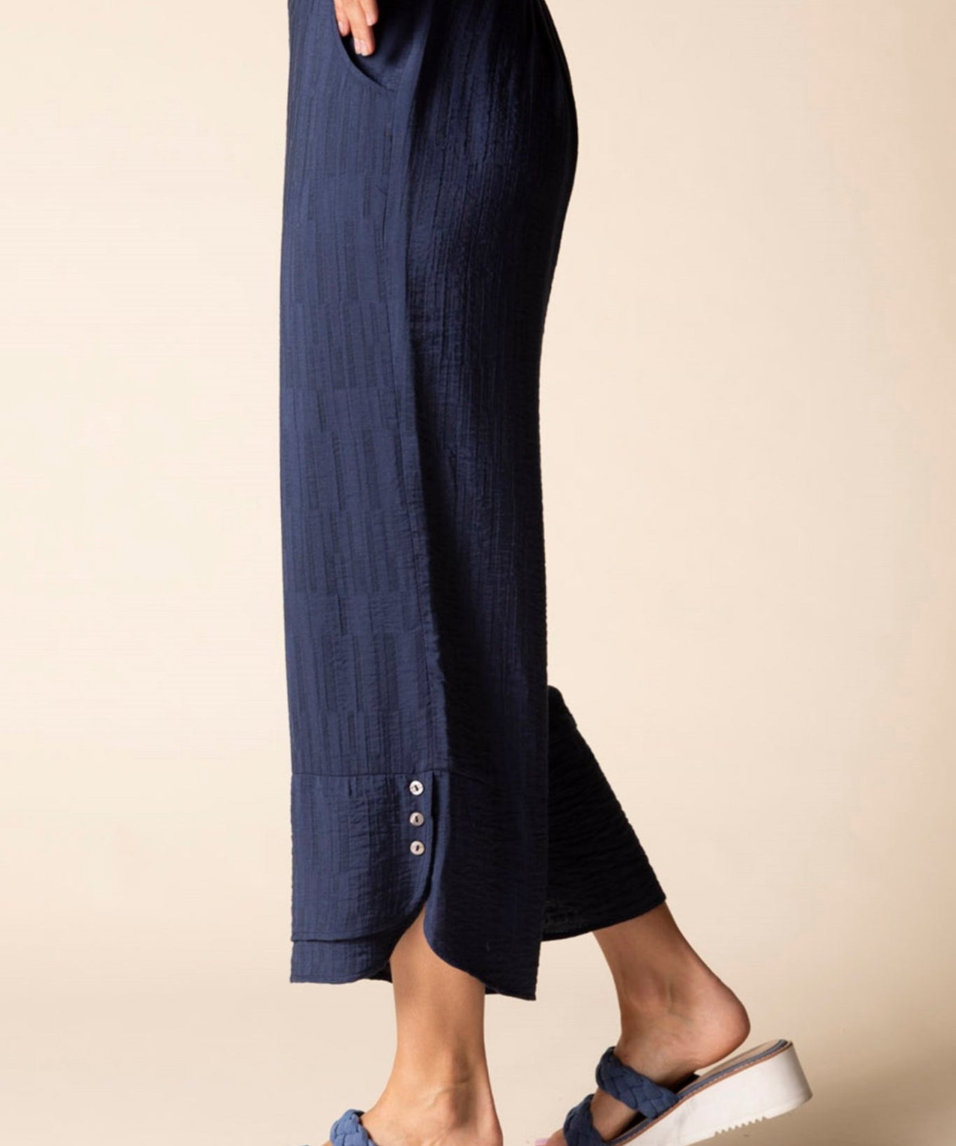 Whisper Jacquard Rayon Crop Pant - Habitat - 194451687993 - Sugar River Shoppe - 