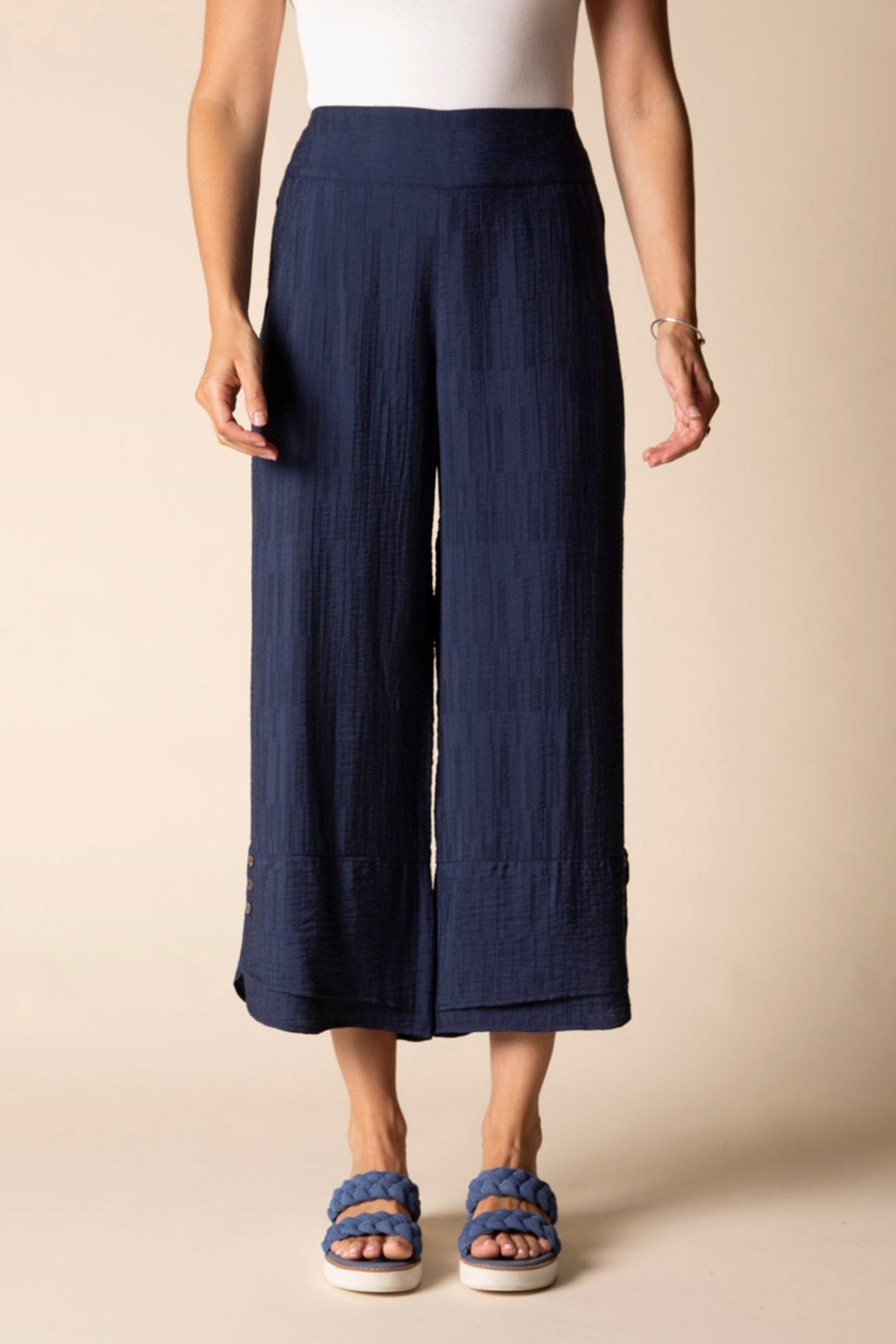 Whisper Jacquard Rayon Crop Pant - Habitat - 194451687993 - Sugar River Shoppe - 
