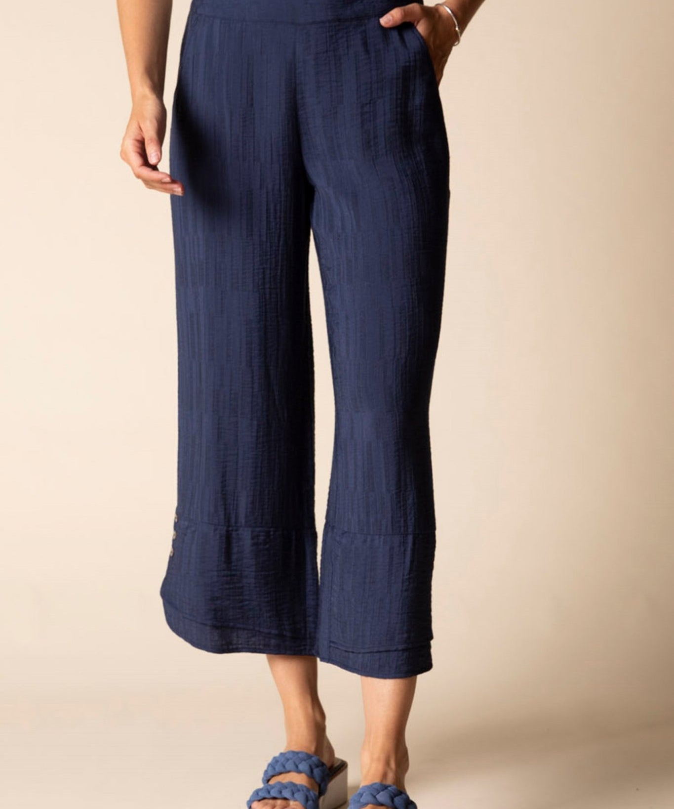 Whisper Jacquard Rayon Crop Pant - Habitat - 194451687993 - Sugar River Shoppe - 