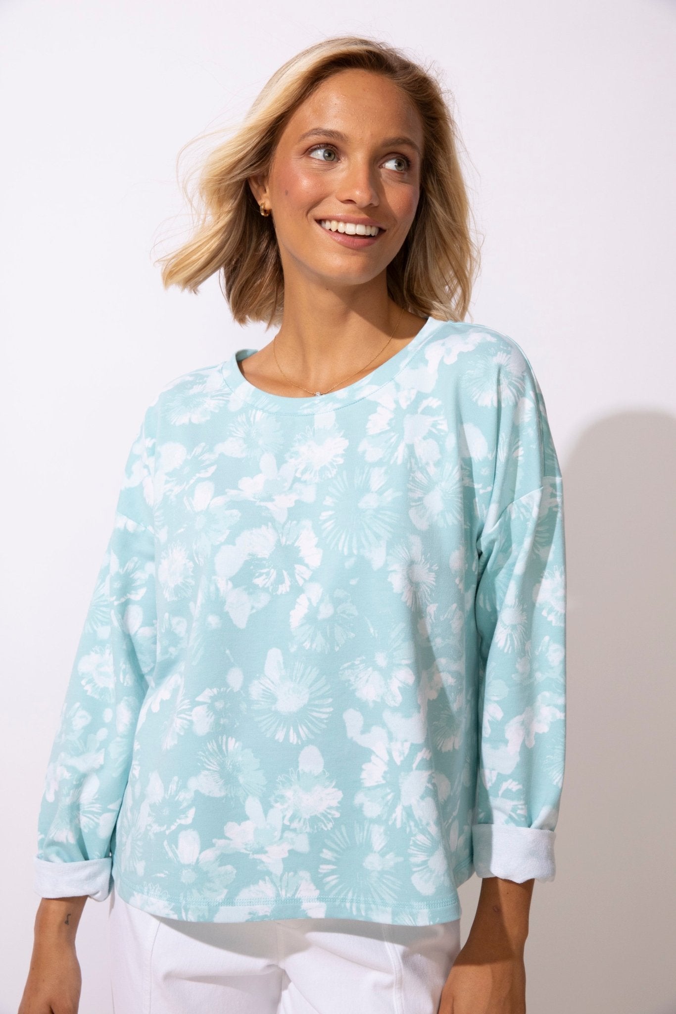 Whisper Wash French Terry Pullover - Habitat - 194451652588 - Sugar River Shoppe - 