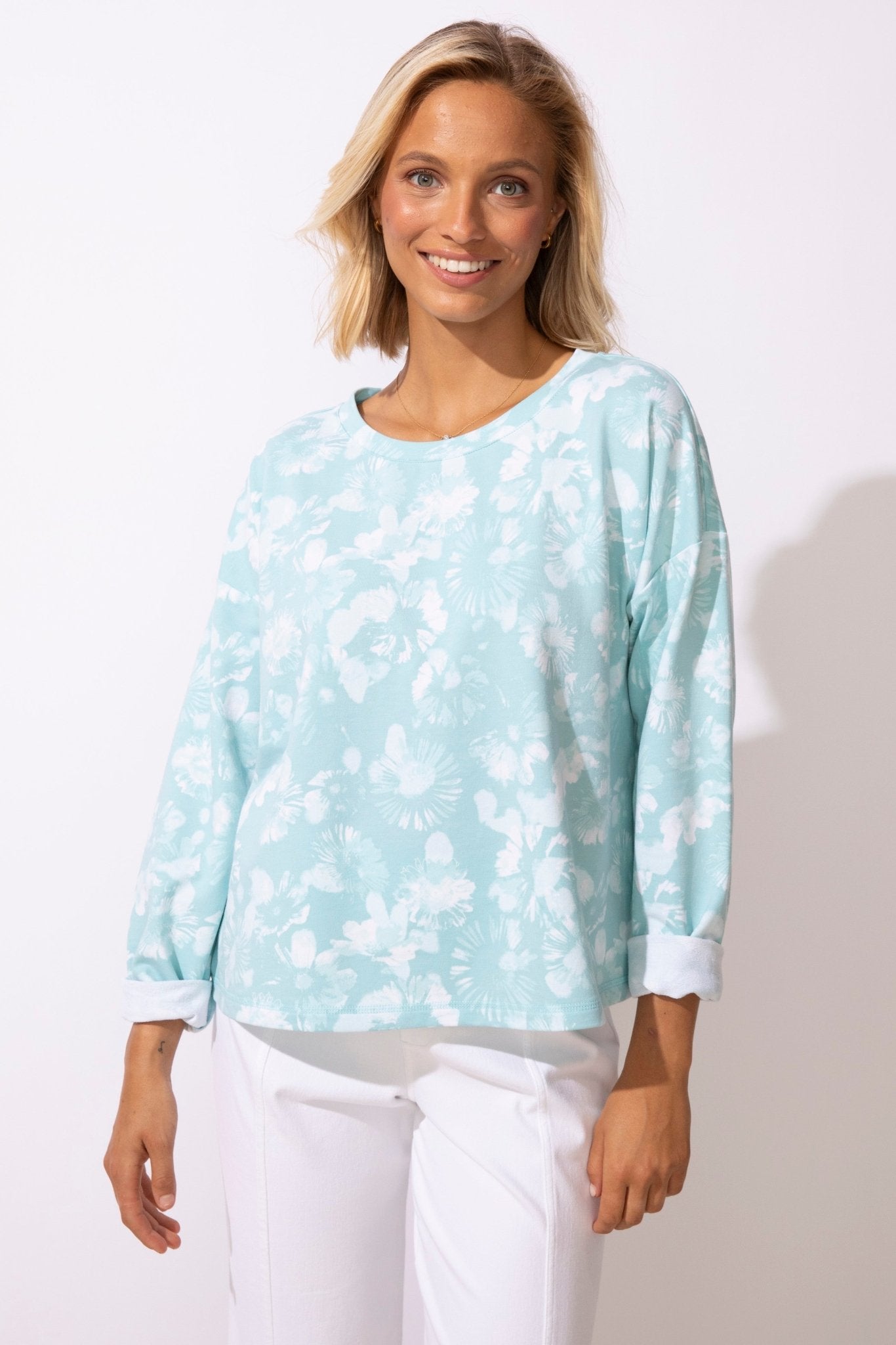 Whisper Wash French Terry Pullover - Habitat - 194451652588 - Sugar River Shoppe - 
