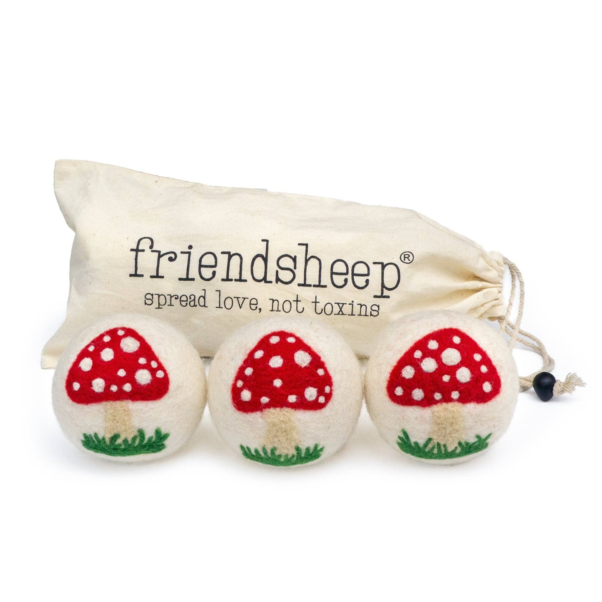 White Mushroom Trio - Friendsheep - 722698952088 - Sugar River Shoppe - 