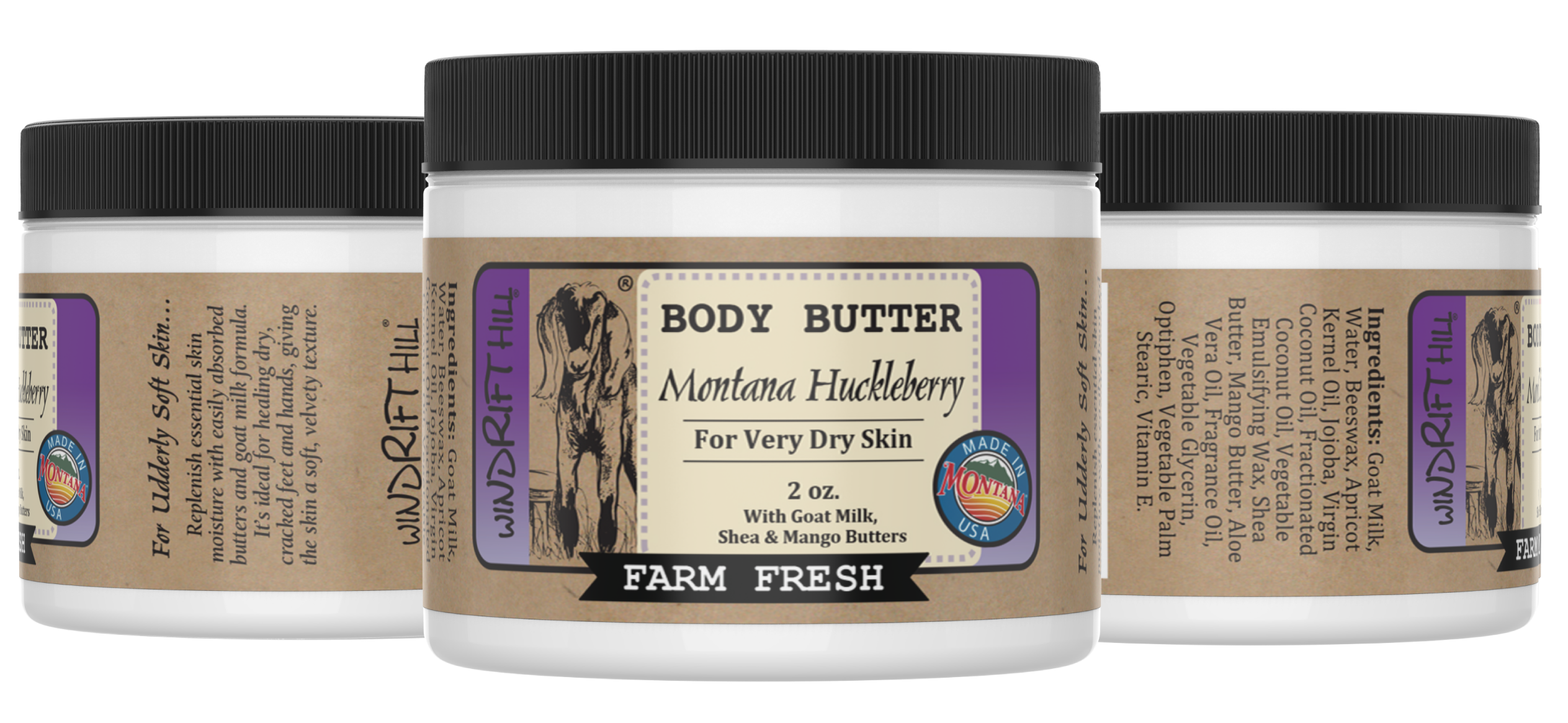 Montana Huckleberry | Goat Milk Body Butter | 2oz. - Sugar River Shoppe