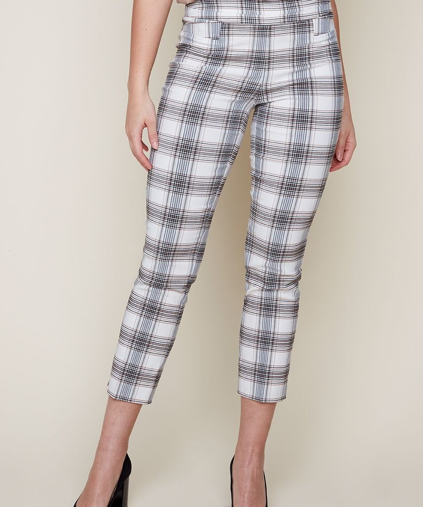 Woven Pant - Tan Combo - Renuar - 21692200 - Sugar River Shoppe - 