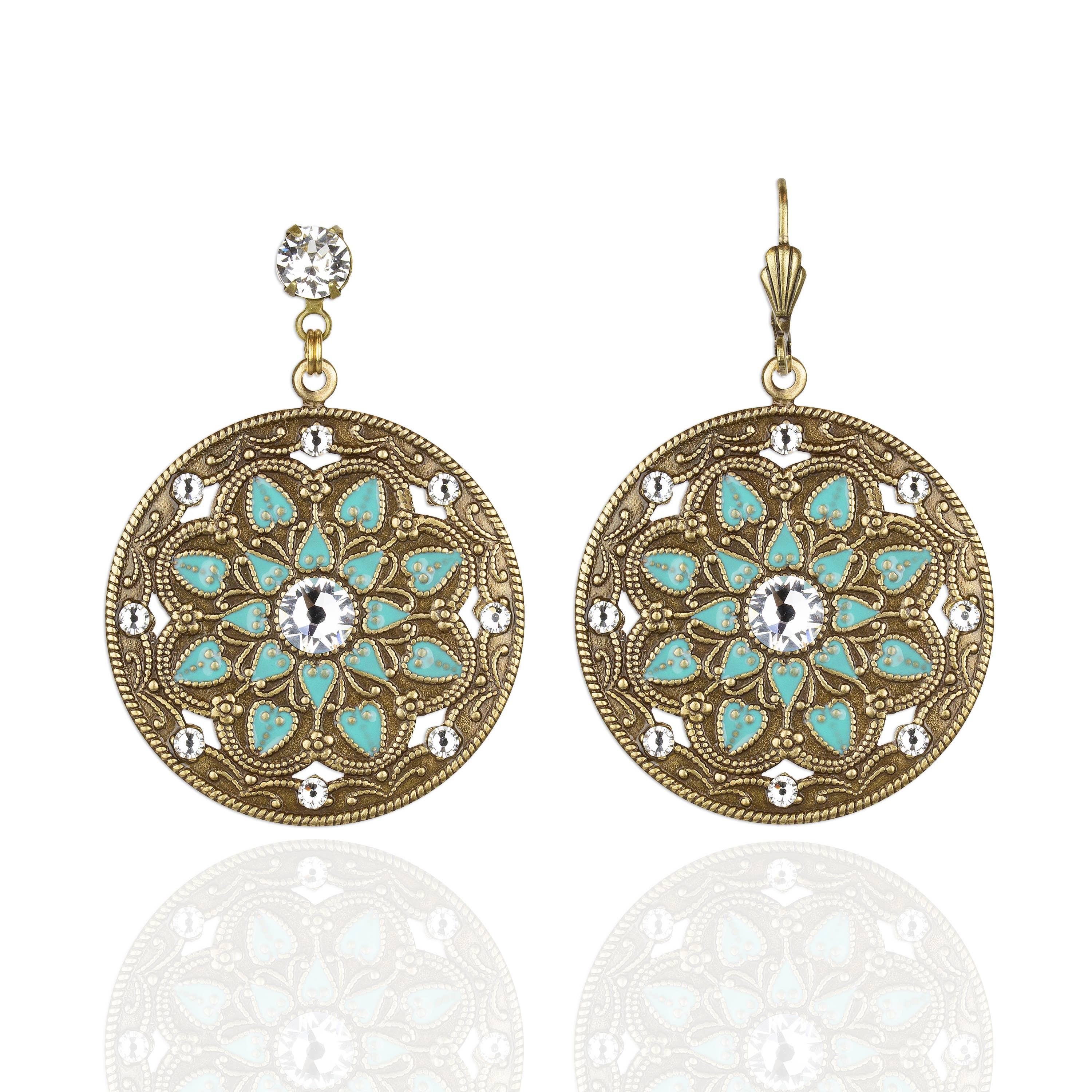 Samira Crystal Earrings: Leverback - Sugar River Shoppe