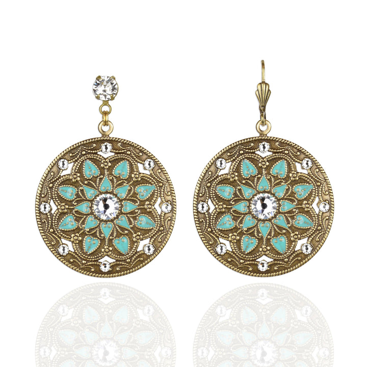 Samira Crystal Earrings: Leverback - Sugar River Shoppe