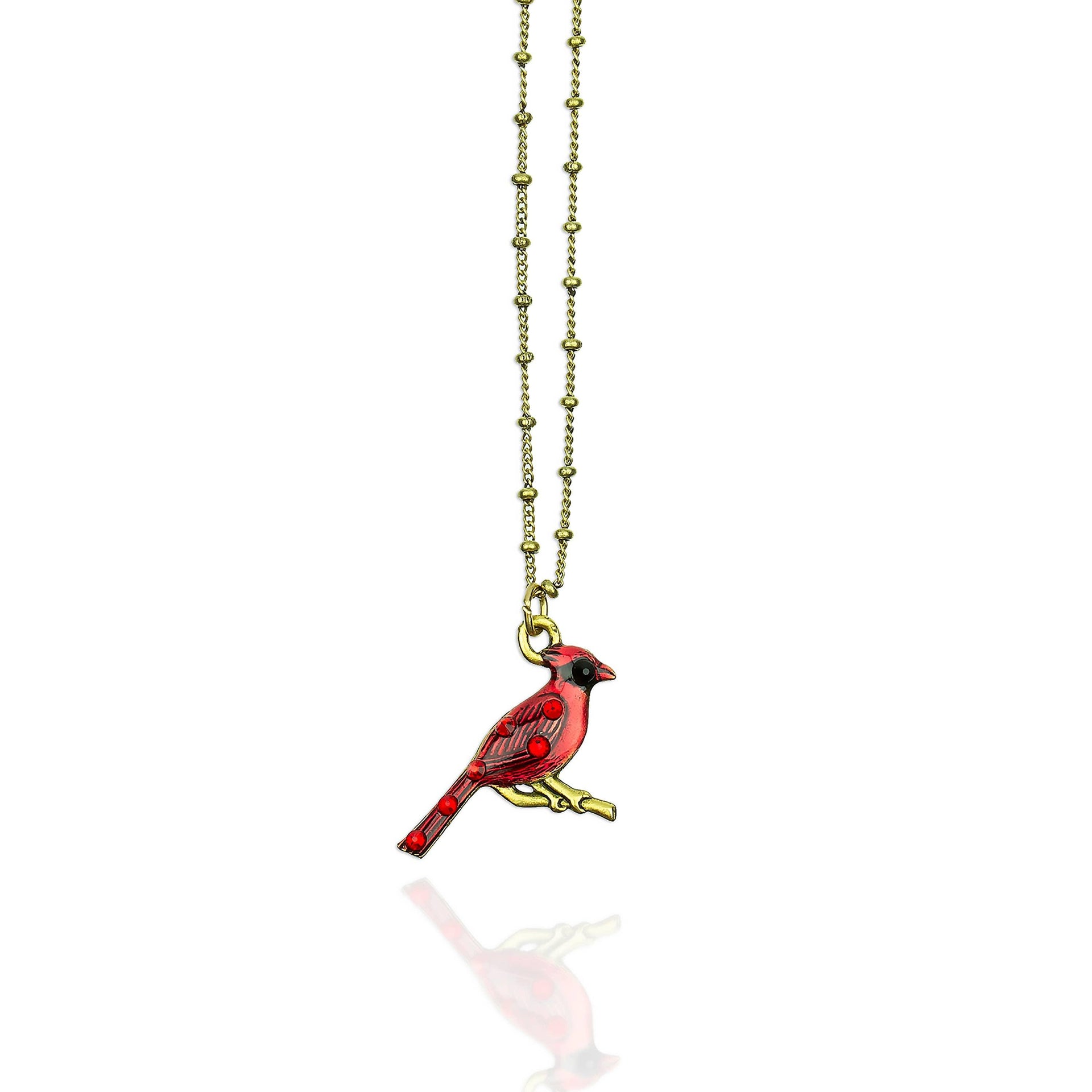 Halia Crystal Cardinal Necklace - Sugar River Shoppe