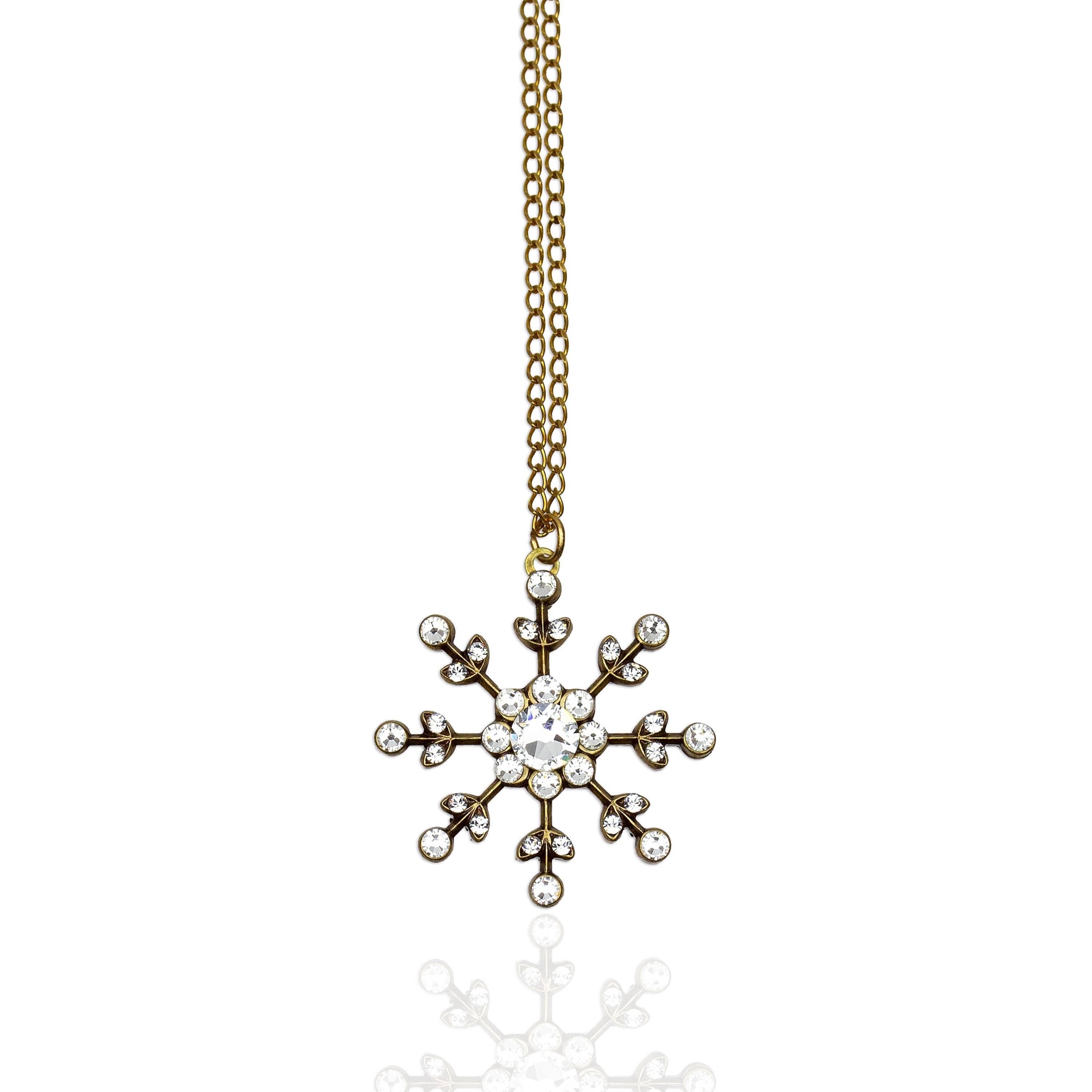 Lumi Crystal Snowflake Necklace - Sugar River Shoppe