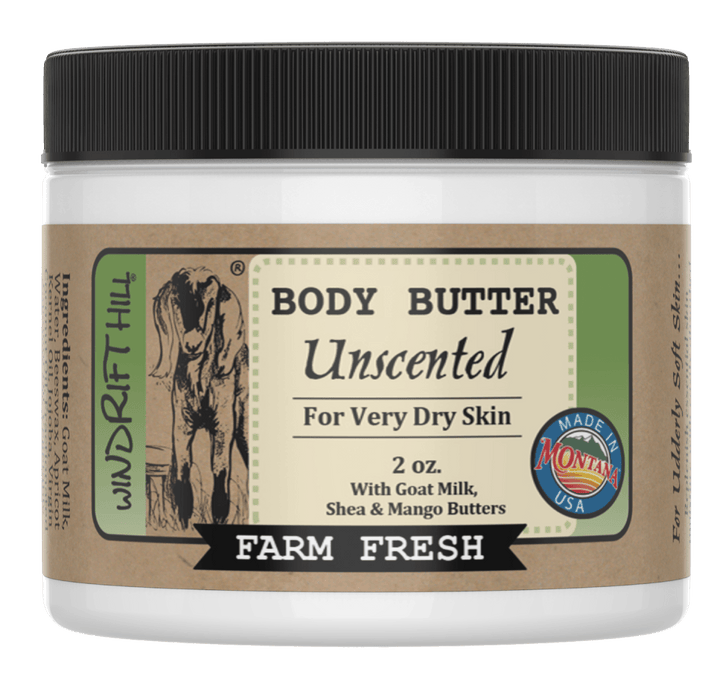 Unscented | Goat Milk Body Butter | 2oz. Travel Size - Sugar River Shoppe