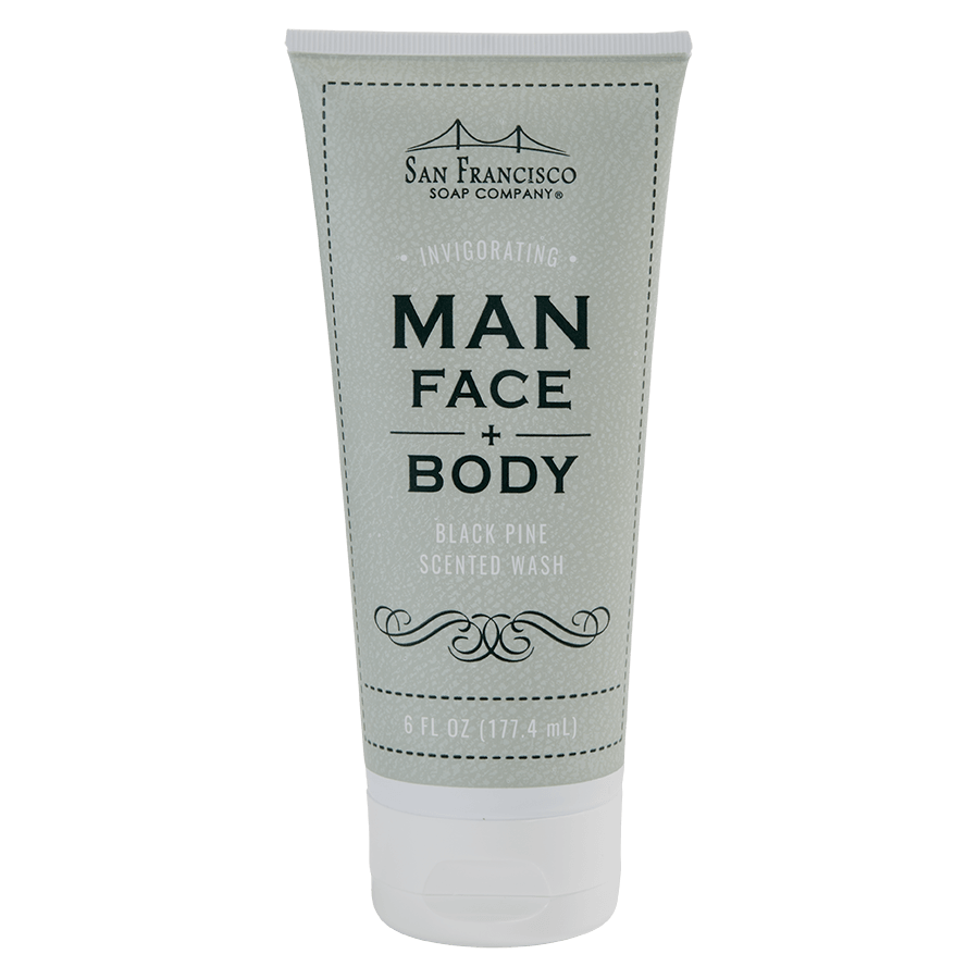 Black Pine Man Face and Body Man Bar Manbar