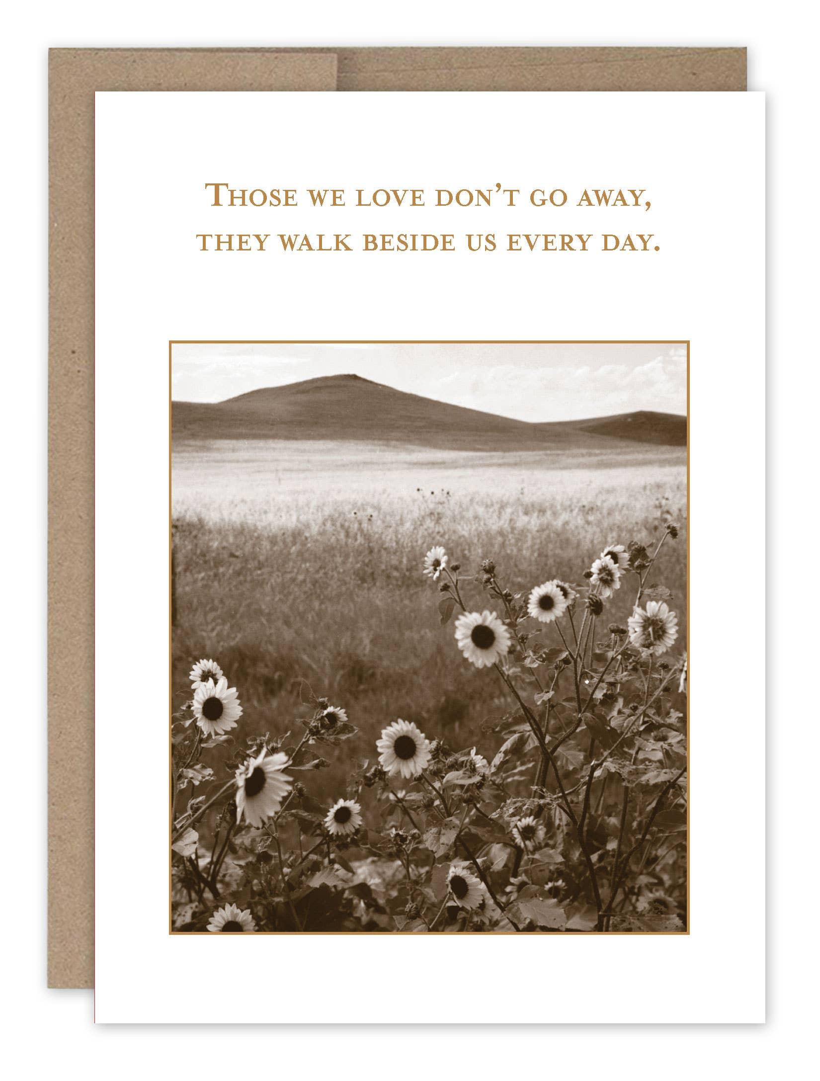 Walk Beside Us Sympathy Card - Sugar River Shoppe