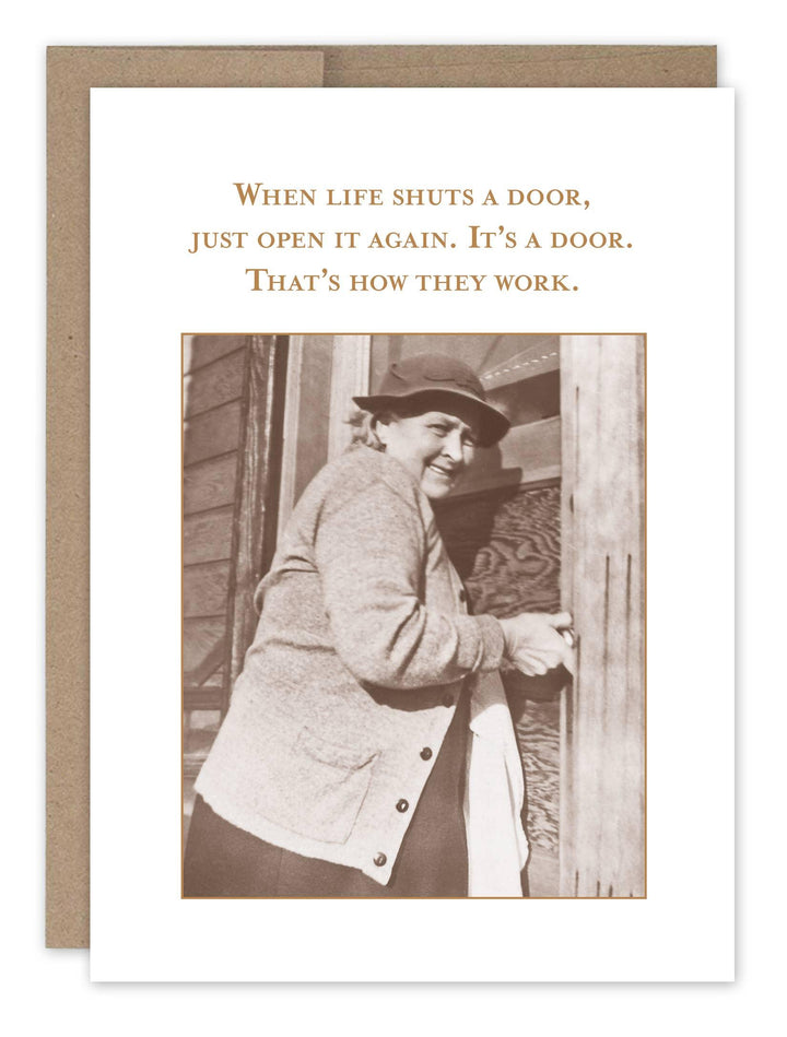 When Life Shuts A Door What A Hoot Card - Sugar River Shoppe