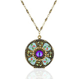 Alexa Crystal Locket Necklace - Anne Koplik Designs, Inc. - 260922477322 - Sugar River Shoppe - 