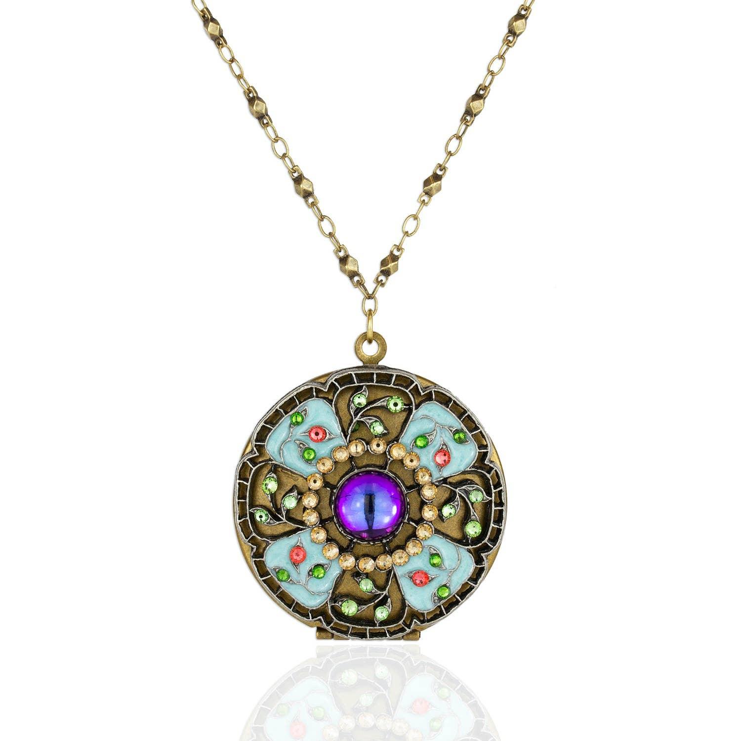 Alexa Crystal Locket Necklace - Anne Koplik Designs, Inc. - 260922477322 - Sugar River Shoppe - 