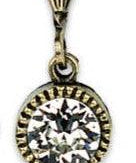 Perfect Match Crystal Drop Earrings - Brass: Leverback / Crystal - Sugar River Shoppe