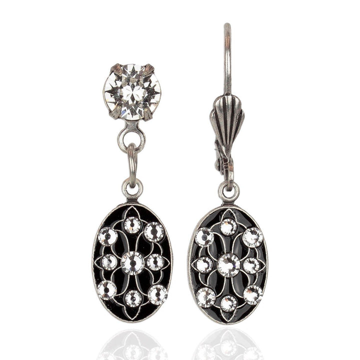 Estelle Crystal Earrings: Leverback - Sugar River Shoppe