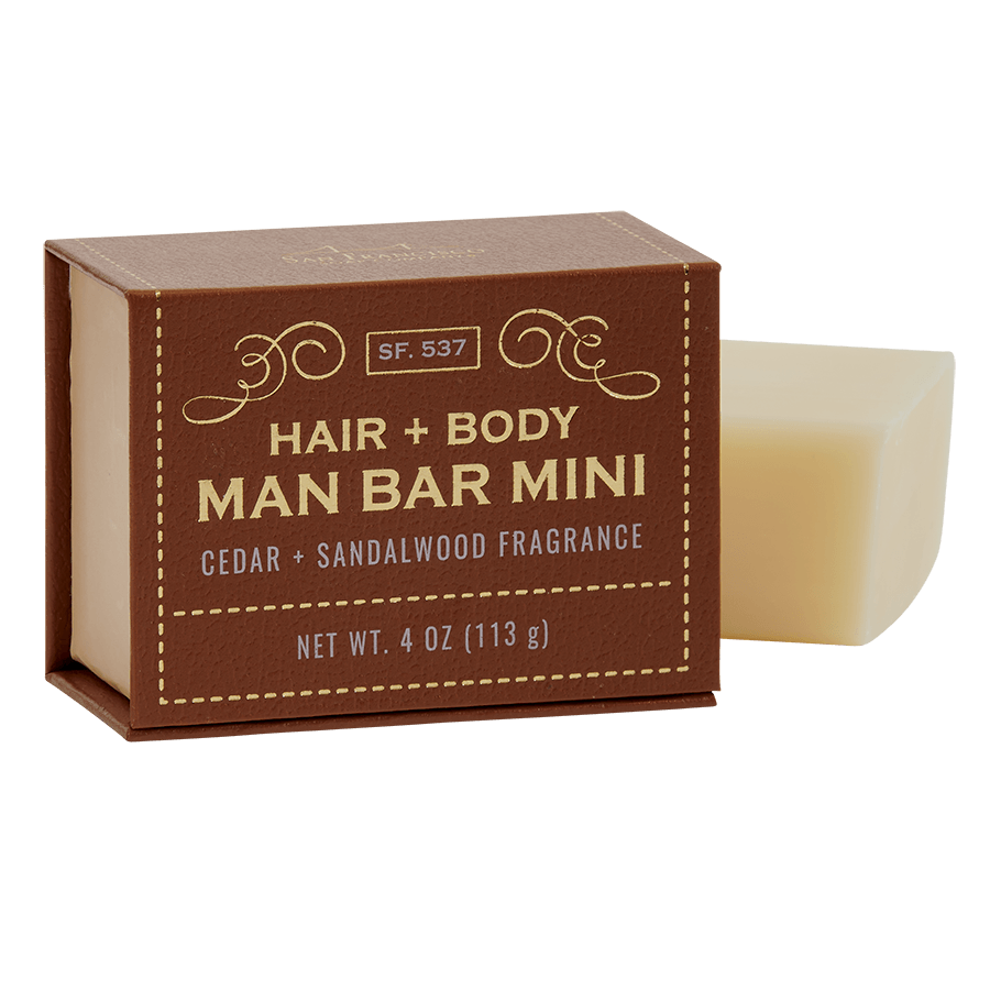 Man Bar Mini 4oz Cedar & Sandalwood - Sugar River Shoppe