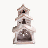 Handmade Terracotta Tea Light Candle Holder - House - KORISSA - 111111112992 - Sugar River Shoppe - 