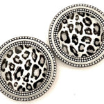 Snow Leopard Print Magnet Button Pin Set - Sugar River Shoppe