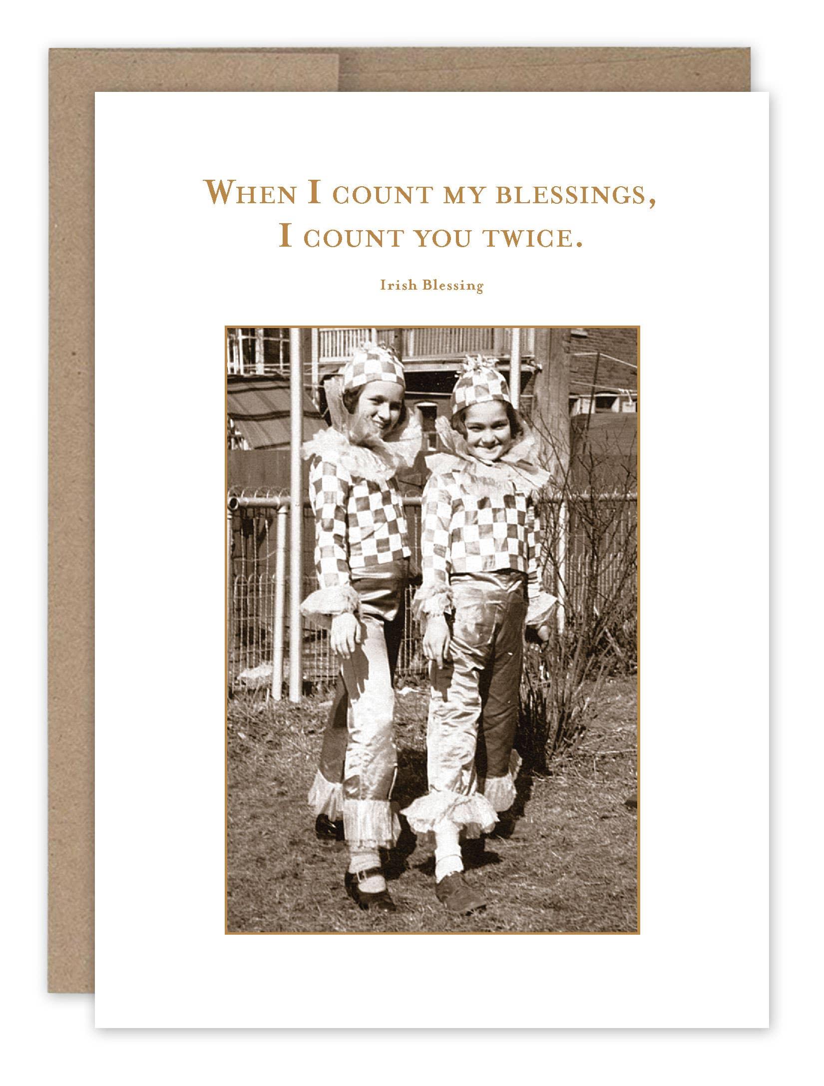 I Count You Twice Thank You Card - Sugar River Shoppe