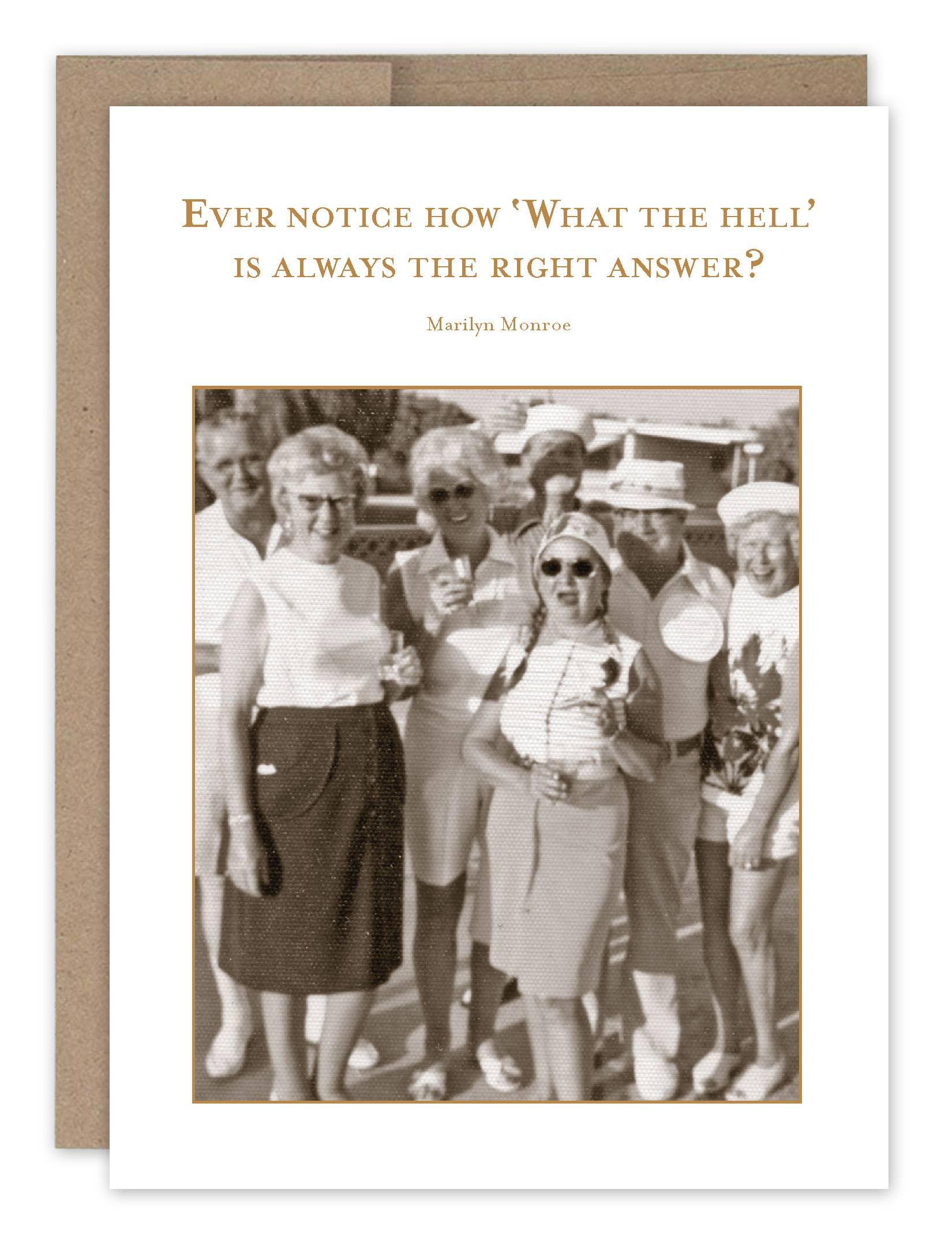 What The Hell Birthday Card - Sugar River Shoppe
