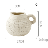 Simple Style Ceramic Flower Vase: C - Homerely - 111111113272 - Sugar River Shoppe - 