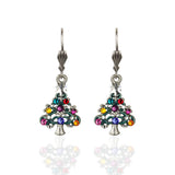 Tinselle Crystal Christmas Tree Earrings: Leverback - Anne Koplik Designs, Inc. - 5496887 - Sugar River Shoppe - 