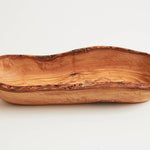 Italian Olivewood Boat Bowl - Live Edge - Sugar River Shoppe