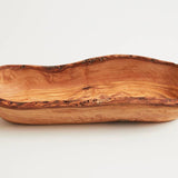 Italian Olivewood Boat Bowl - Live Edge - Sugar River Shoppe