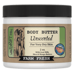 Unscented | Goat Milk Body Butter | 2oz. Travel Size - Sugar River Shoppe