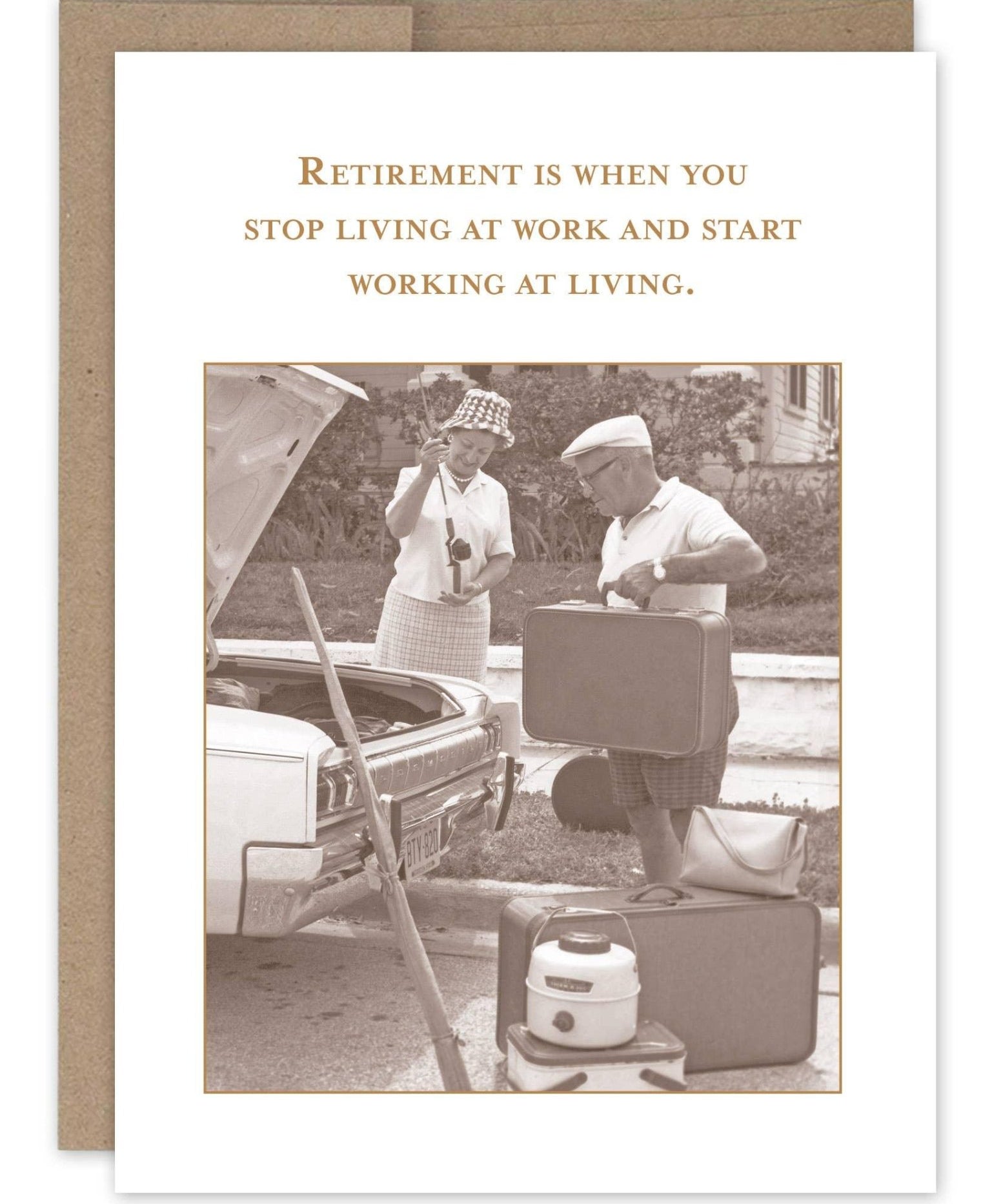 Working At Living Retirement Card - Shannon Martin Design - 810098926829 - Sugar River Shoppe - 