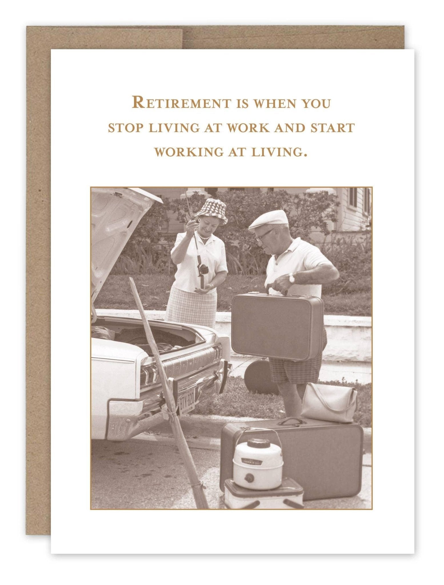 Working At Living Retirement Card - Shannon Martin Design - 810098926829 - Sugar River Shoppe - 